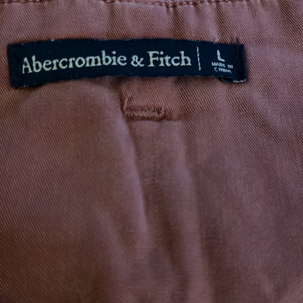 Abercrombie & Fitch Lyocell Mauve Paper Bag Shorts Size Large - Picture 4 of 5